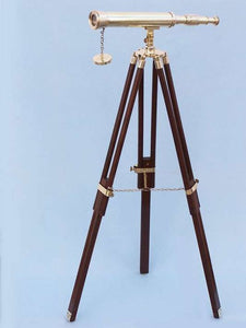 Floor Standing Brass Harbor Master Telescope 50"