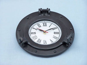 Oil Rubbed Bronze Deluxe Class Porthole Clock