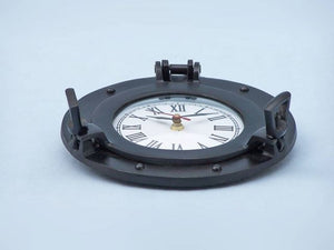 Oil Rubbed Bronze Deluxe Class Porthole Clock