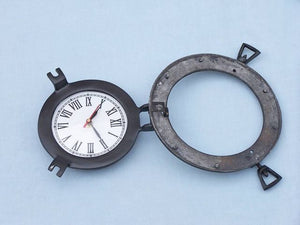 Oil Rubbed Bronze Deluxe Class Porthole Clock