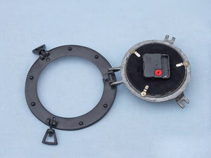 Oil Rubbed Bronze Deluxe Class Porthole Clock