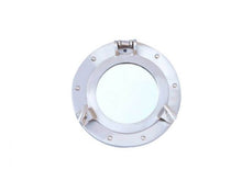 Load image into Gallery viewer, Brushed Nickel Deluxe Class Decorative Ship Porthole Window 8&quot;&quot;