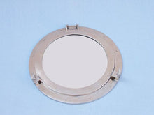 Load image into Gallery viewer, Brushed Nickel Deluxe Class Decorative Ship Porthole Window 20&quot;&quot;