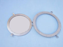 Load image into Gallery viewer, Brushed Nickel Deluxe Class Decorative Ship Porthole Window 20&quot;&quot;