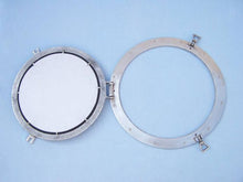 Load image into Gallery viewer, Brushed Nickel Deluxe Class Decorative Ship Porthole Window 20&quot;&quot;