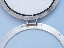 Load image into Gallery viewer, Brushed Nickel Deluxe Class Decorative Ship Porthole Window 20&quot;&quot;