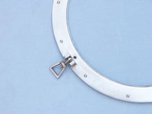 Load image into Gallery viewer, Brushed Nickel Deluxe Class Decorative Ship Porthole Window 20&quot;&quot;