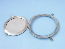 Load image into Gallery viewer, Brushed Nickel Deluxe Class Decorative Ship Porthole Mirror 17&#39;&#39;