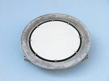 Load image into Gallery viewer, Brushed Nickel Deluxe Class Decorative Ship Porthole Mirror 17&#39;&#39;
