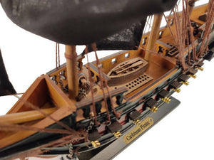 Wooden Caribbean Pirate Black Sails Limited Model Pirate Ship 15"