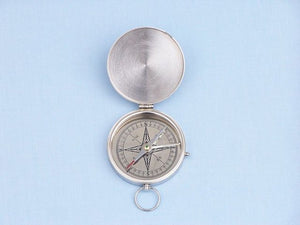 Chrome Gentlemen Compass 4" with Black Rosewood Box