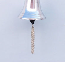 Load image into Gallery viewer, Chrome Hanging Ship&#39;s Bell 11&quot;