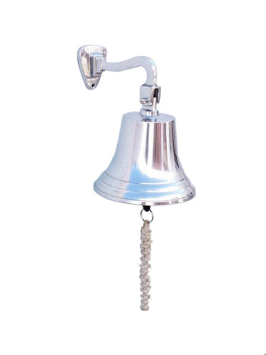 Chrome Hanging Ship's Bell 9