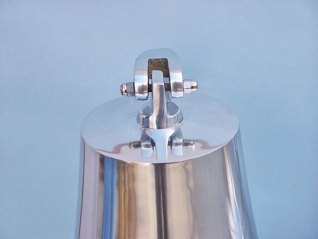 Chrome Hanging Harbor Bell 13"