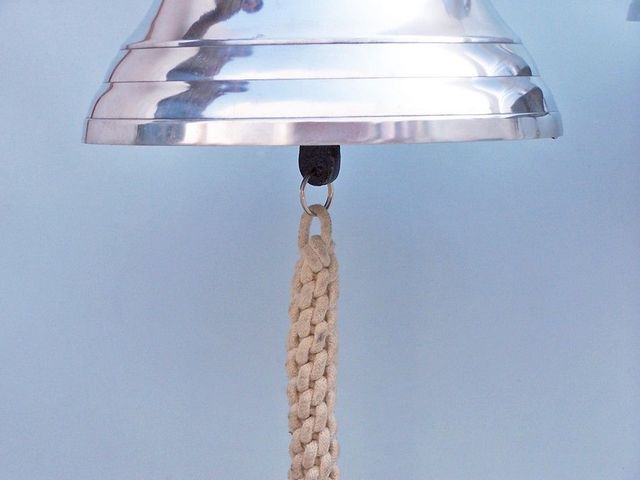 Chrome Hanging Harbor Bell 13"