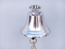 Load image into Gallery viewer, Chrome Hanging Harbor Bell 4&quot;