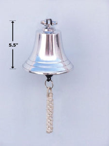 Chrome Hanging Harbor Bell 5.5"