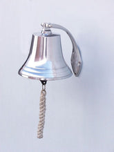 Load image into Gallery viewer, Chrome Hanging Harbor Bell 7&quot;