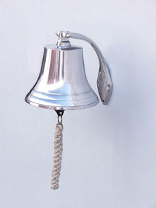 Chrome Hanging Harbor Bell 7"