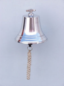 Chrome Hanging Harbor Bell 7"