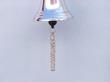 Load image into Gallery viewer, Chrome Hanging Harbor Bell 7&quot;