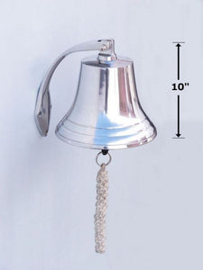 Chrome Hanging Harbor Bell 7"