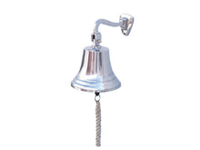 Load image into Gallery viewer, Chrome Hanging Ship&#39;s Bell 11&quot;