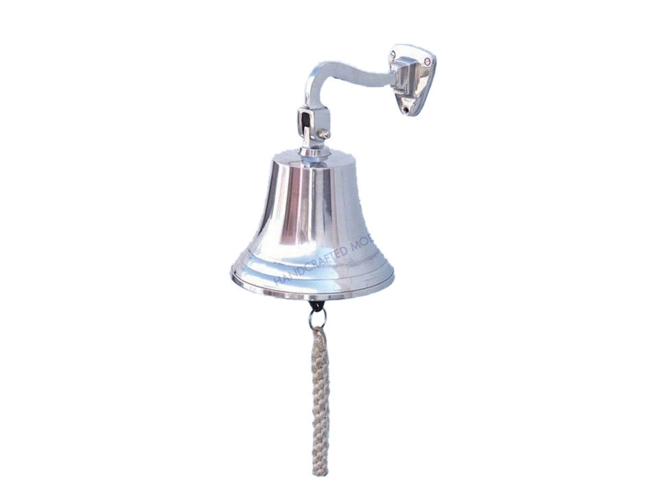 Chrome Hanging Ship's Bell 11