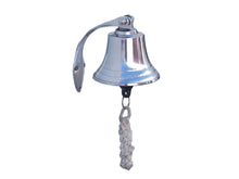 Load image into Gallery viewer, Chrome Hanging Harbor Bell 4&quot;