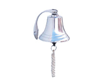 Load image into Gallery viewer, Chrome Hanging Harbor Bell 5.5&quot;