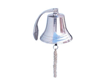 Load image into Gallery viewer, Chrome Hanging Harbor Bell 10&quot;