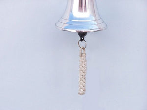 Chrome Hanging Anchor Bell 10"
