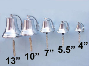 Chrome Hanging Harbor Bell 5.5"