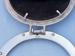 Chrome Decorative Ship Porthole Clock 12""