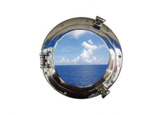 Load image into Gallery viewer, Chrome Decorative Ship Porthole Window 12