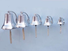 Load image into Gallery viewer, Chrome Hanging Harbor Bell 5.5&quot;