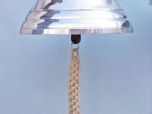 Load image into Gallery viewer, Chrome Hanging Harbor Bell 5.5&quot;