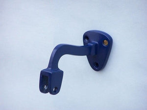 Solid Brass Hanging Ship's Bell 6"" - Blue Powder Coated