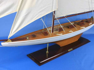 Wooden Columbia Model Sailboat Decoration 60''