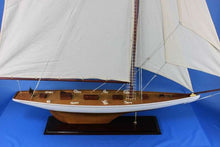 Load image into Gallery viewer, Wooden Columbia Model Sailboat Decoration 60&#39;&#39;