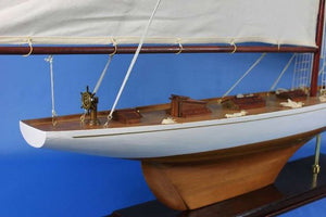 Wooden Columbia Model Sailboat Decoration 60''