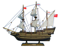 Load image into Gallery viewer, Wooden Mayflower Tall Model Ship 14&quot;