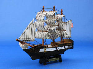 Wooden USS Constitution Tall Model Ship 7""