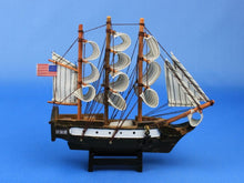 Load image into Gallery viewer, Wooden USS Constitution Tall Model Ship 7&quot;&quot;