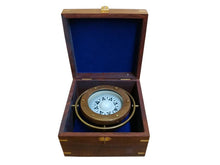 Load image into Gallery viewer, Antique Brass Gimbal Compass w/ Rosewood Box 5&quot;