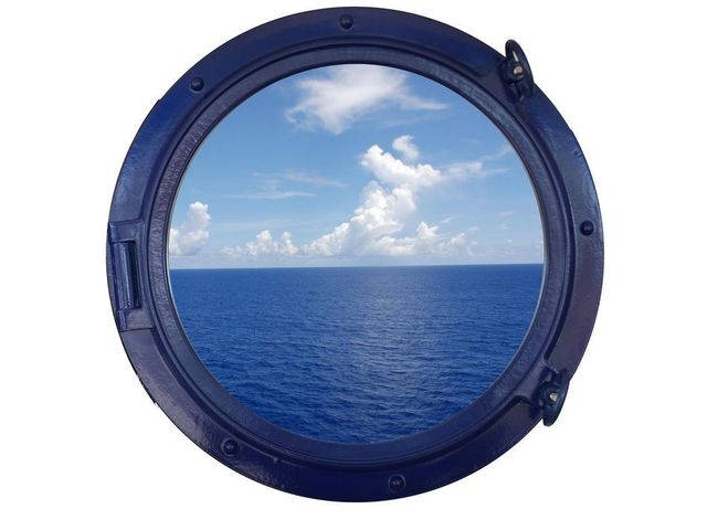 Navy Blue Decorative Ship Porthole Window 24