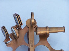 Load image into Gallery viewer, Captain&#39;s Antique Brass Sextant 8&quot;&quot; with Rosewood Box