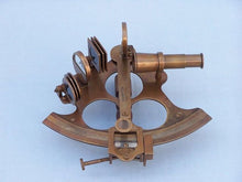 Load image into Gallery viewer, Captain&#39;s Antique Brass Sextant 8&quot;&quot; with Rosewood Box