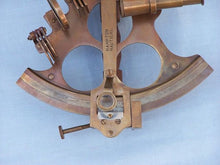Load image into Gallery viewer, Captain&#39;s Antique Brass Sextant 8&quot;&quot; with Rosewood Box