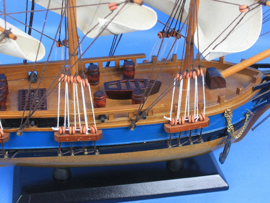 Wooden HMS Bounty Tall Model Ship 20"